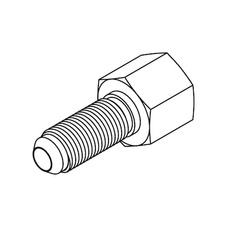 Hydraulic Fitting-Steel04MJ-04FP BULKHEAD